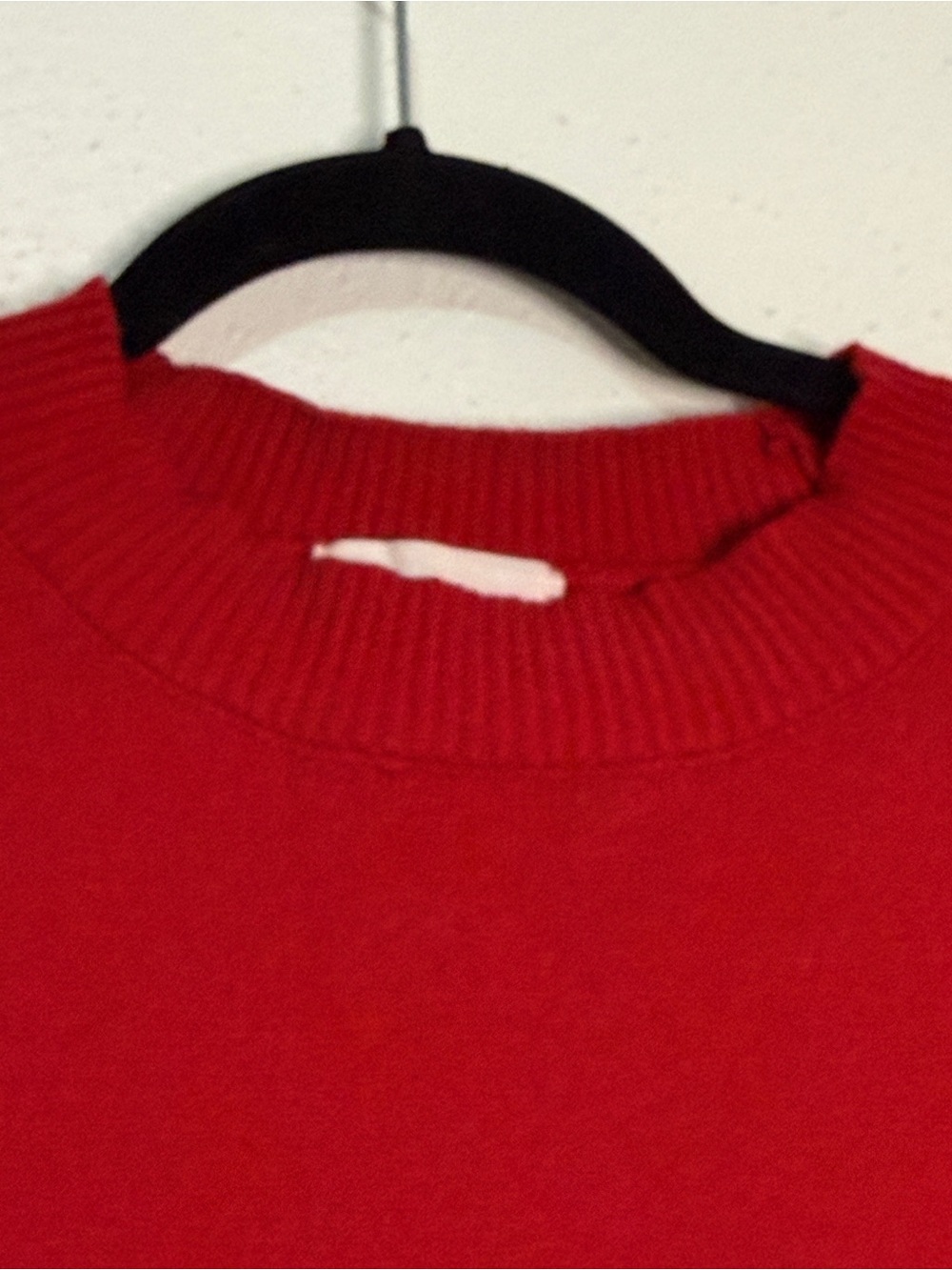 Olive + Oak Red Crewneck Women's Sweater - Classic Knit. Sz M. - Picture 2 of 6